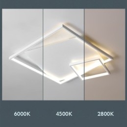 Modernit neliönmuotoiset kattovalaisimet sisätiloihin