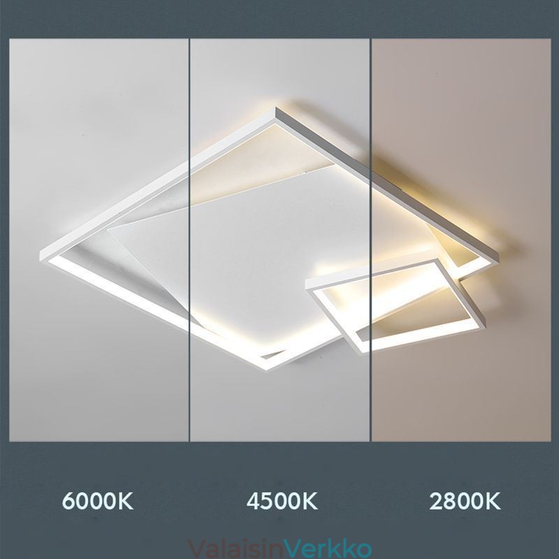 Modernit neliönmuotoiset kattovalaisimet sisätiloihin