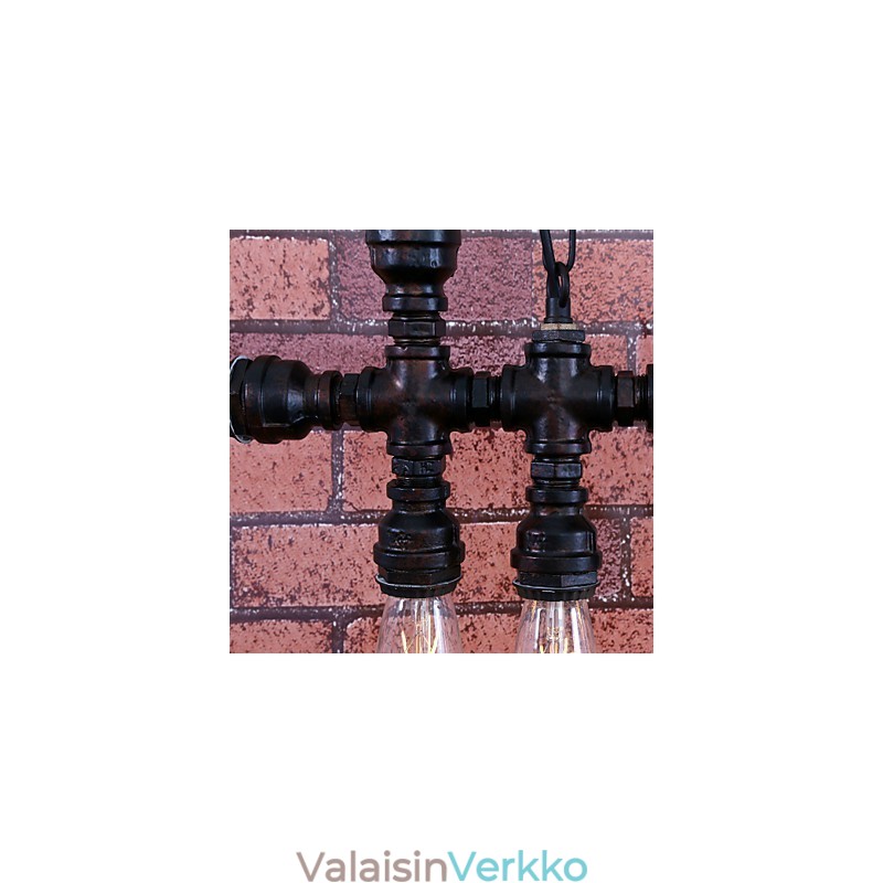 Vintage maalaus metalli kattokruunu