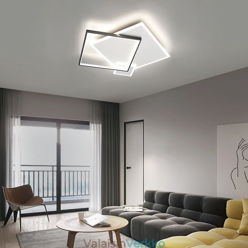 Moderni kattovalaisin Geometrinen neliön kattovalaisin