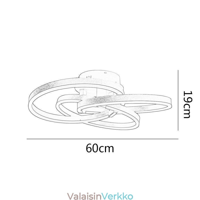 Moderni kattovalaisin 3 rengas kattovalaisin