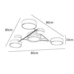 Moderni molekyylimuotoinen akryylikattolamppu