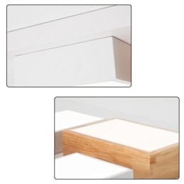 Moderni akryylikattovalo, geometrinen puinen kattovalaisin
