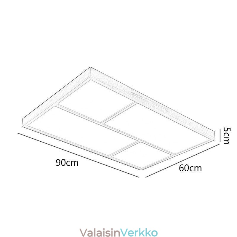Moderni kattovalaisin Minimalistinen puutyylinen upotettava kattovalaisin