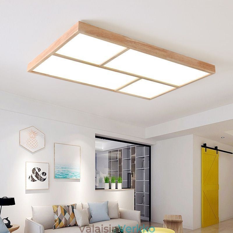 Moderni kattovalaisin Minimalistinen puutyylinen upotettava kattovalaisin