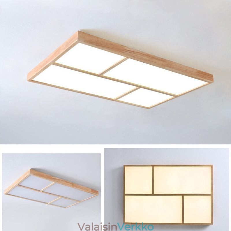 Moderni kattovalaisin Minimalistinen puutyylinen upotettava kattovalaisin