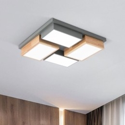 Moderni kattovalo, geometrinen puinen kattovalaisin