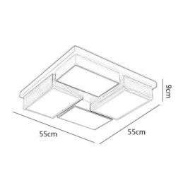 Moderni kattovalo, geometrinen puinen kattovalaisin