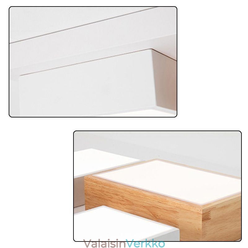 Moderni kattovalo, geometrinen puinen kattovalaisin