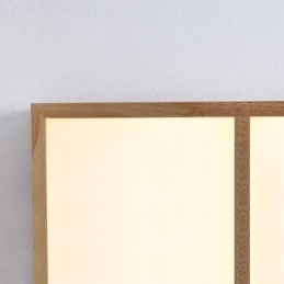 Japanilainen akryylikattovalo, geometrinen puinen kattovalaisin
