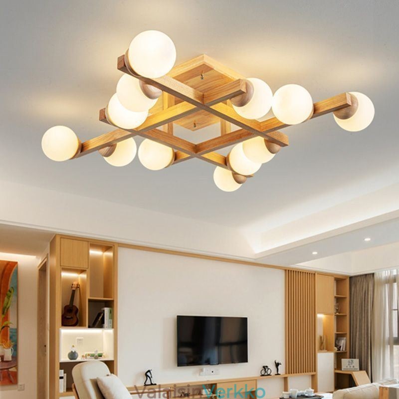 Japanilainen puukattovalo Magic Bean Molecular kattovalaisin