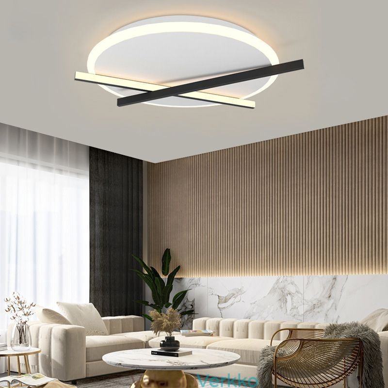 Nordic Ceiling Light Art Clock Design kattovalaisin