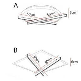 Nordic Ceiling Light Art Clock Design kattovalaisin