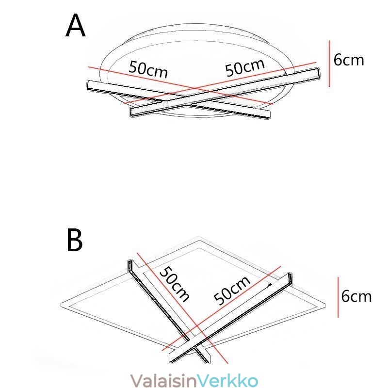 Nordic Ceiling Light Art Clock Design kattovalaisin