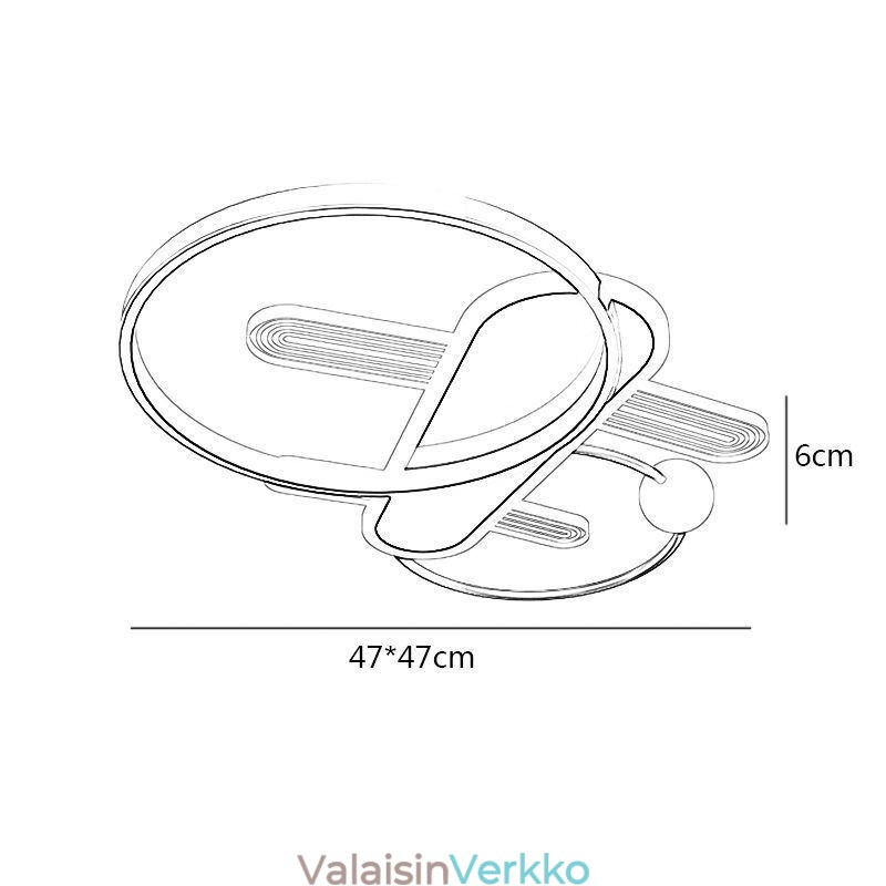 Kattolamppu sarjakuva taso kattovalo
