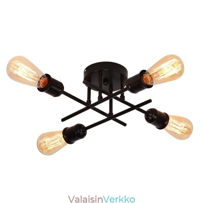 Uppoasennettava kattovalaisin, 4 valokanta