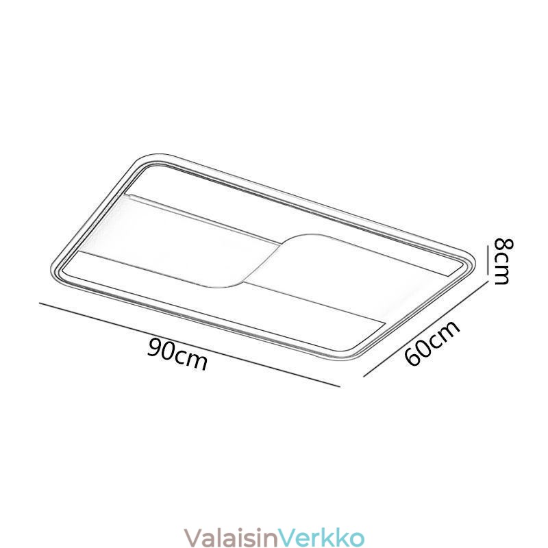 Modernit kattovalaisimet suorakaiteen muotoiset uppoasennettavat kattovalaisimet 90*60cm