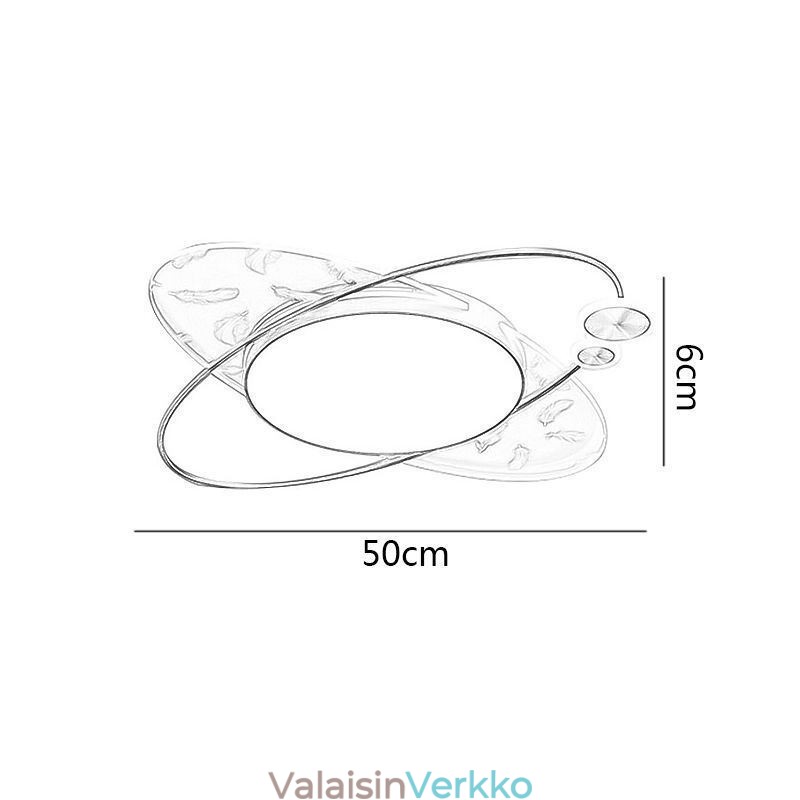 Kattovalaisin Moderni uppoasennettava kattolamppu planeetan muotoisella