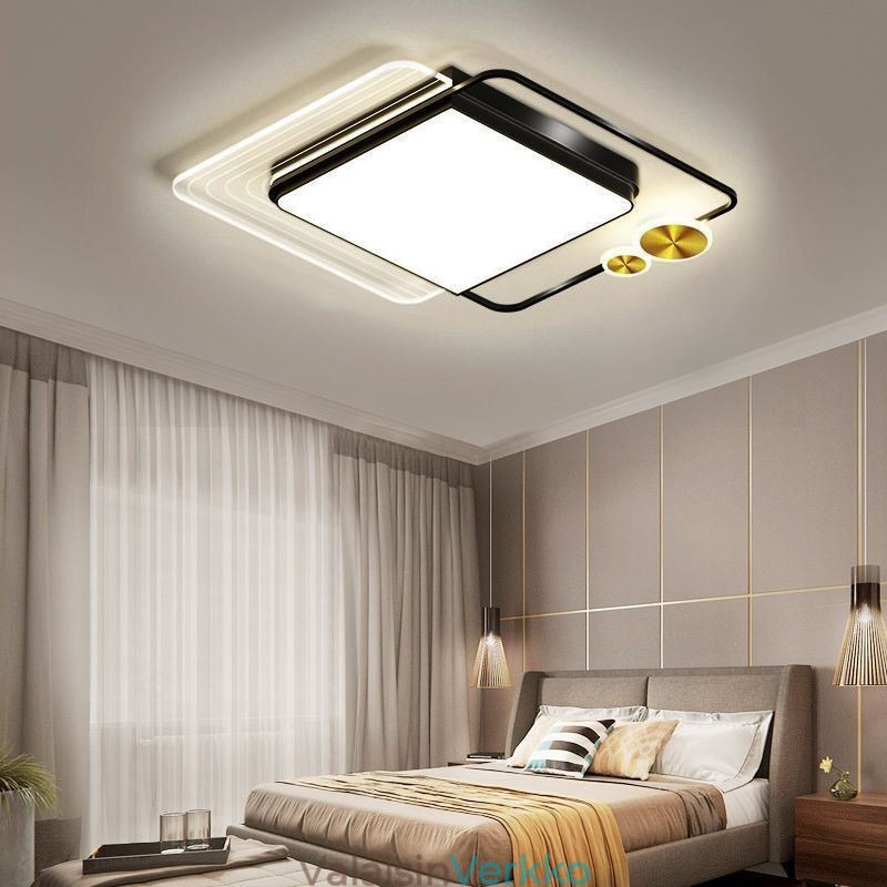 Nordic Ceiling Light Neliönmuotoinen akryyli uppoasennus kattovalaisin