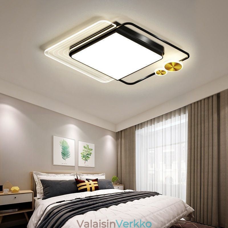 Nordic Ceiling Light Neliönmuotoinen akryyli uppoasennus kattovalaisin