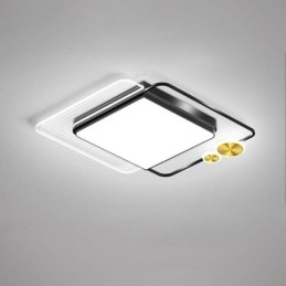 Nordic Ceiling Light Neliönmuotoinen akryyli uppoasennus kattovalaisin