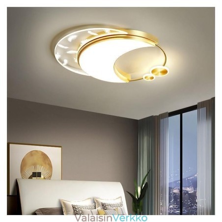 Uppoasennettu moderni kuun muotoinen kattovalo