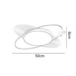 Moderni uppoasennusvalaisin Creative Planet -kattovalaisin
