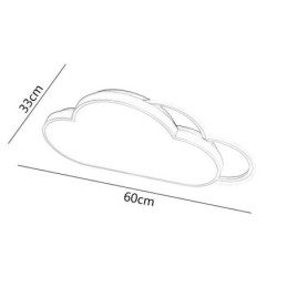 Modernit valot Pilven muotoinen upotettava kattovalo