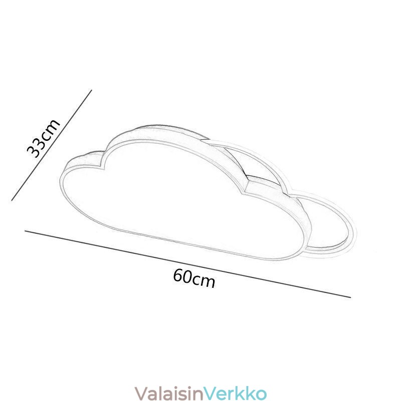 Modernit valot Pilven muotoinen upotettava kattovalo