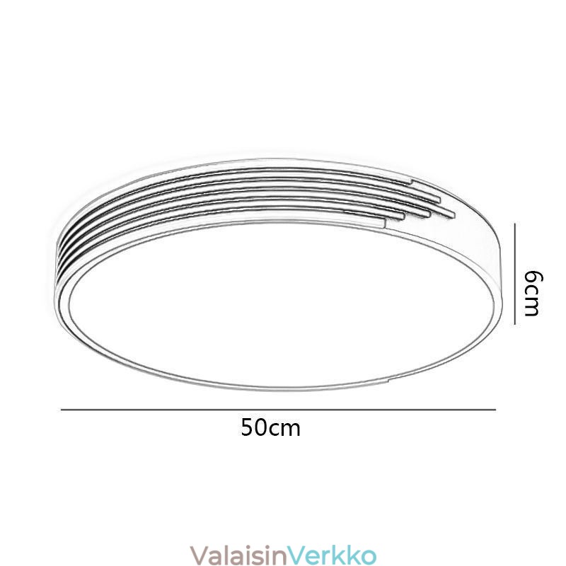 Moderni uppoasennettu kattovalaisin ympyrävalaisin