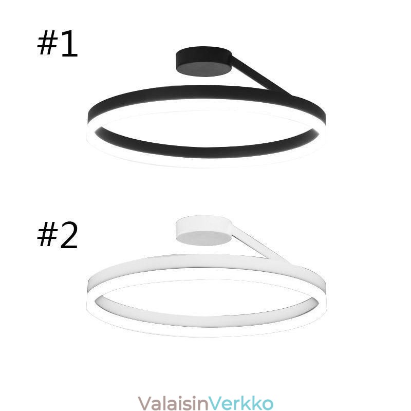 Moderni uppoasennettava kattovalaisin ympyrävalaisin akryylivarjostimella