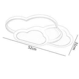 Modernit luovat akryylivalot Pilvimuotoinen upotettava kattovalaisin