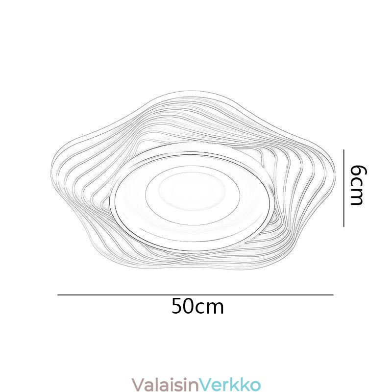 Luovat kattovalaisimet, modernit uppoasennettavat valaisimet tähtimuodolla 36 W