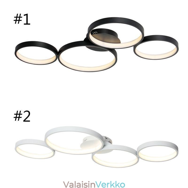 Kattolamppu 7200LM 4 rengas valaisin