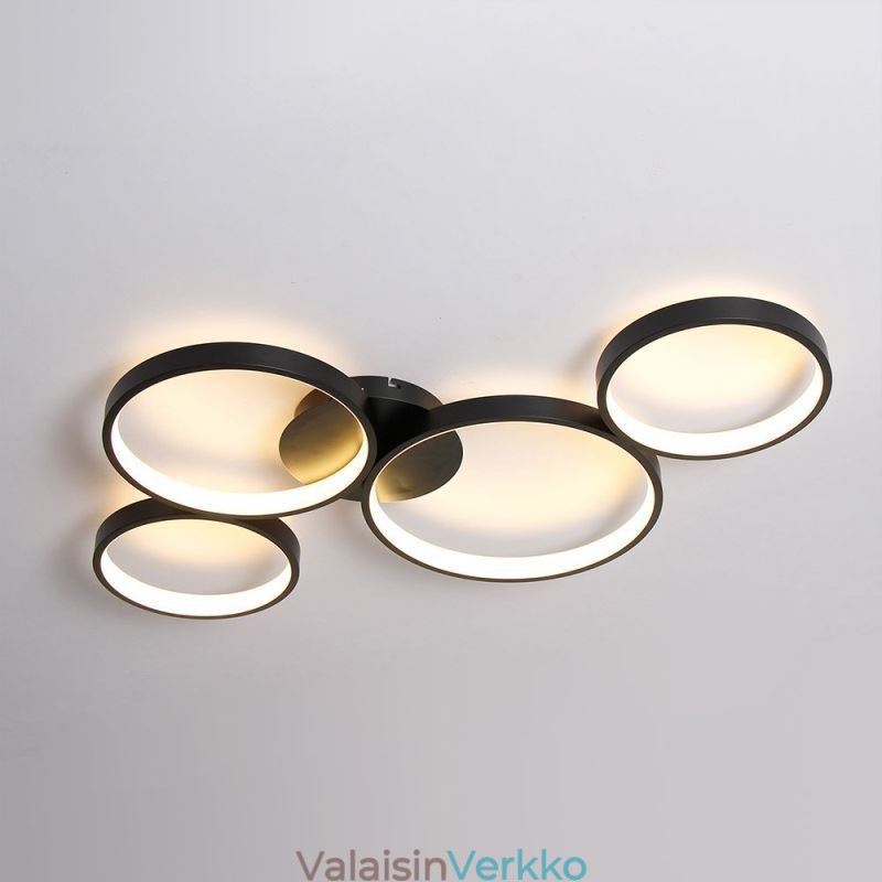 Kattolamppu 7200LM 4 rengas valaisin