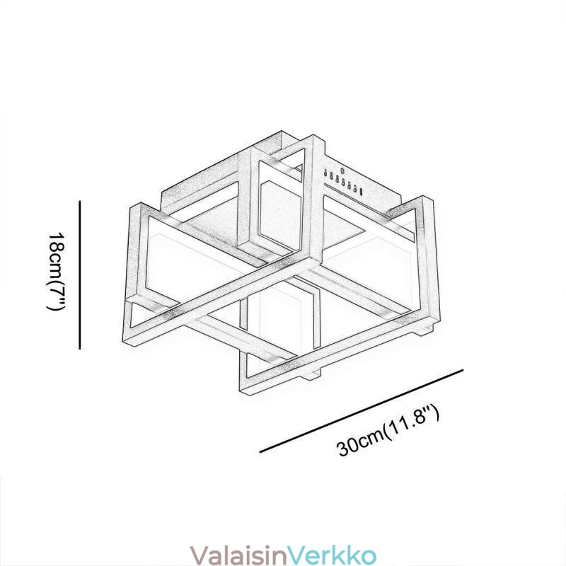 WiFi Smart Ceiling -valaisin uppoasennettava kattolamppu