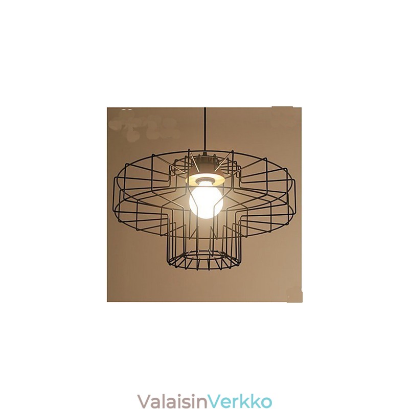 Yksipää Iron Chandelier Kattokruunu Retro Mesh