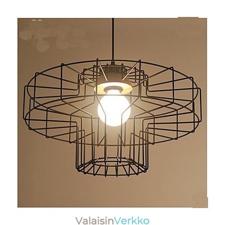Yksipää Iron Chandelier Kattokruunu Retro Mesh