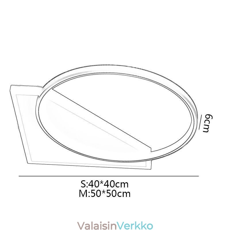 Uppoasennettava moderni kattovalo