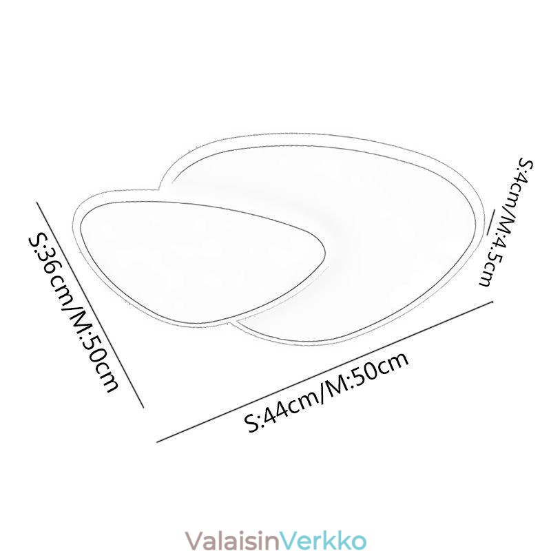 Uppoasennettava kaksoiskolmio kattovalaistus