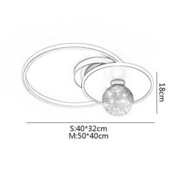 Uppoasennettava kodin sisustukseen tarkoitettu minimalistinen kattovalaisin