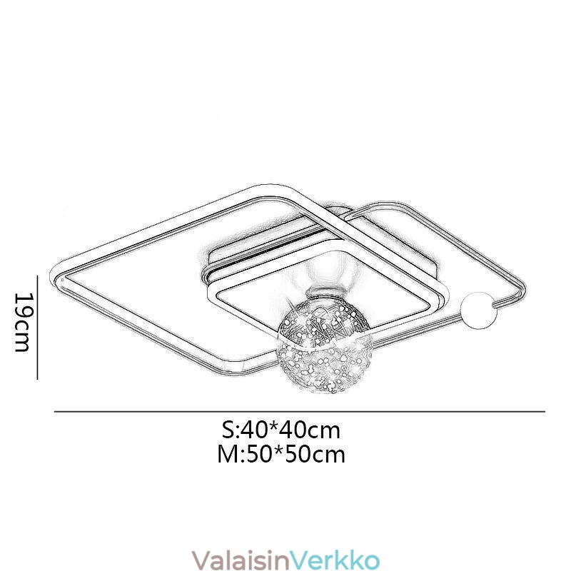 Uppoasennettava kodin sisustus moderni kattovalaisin