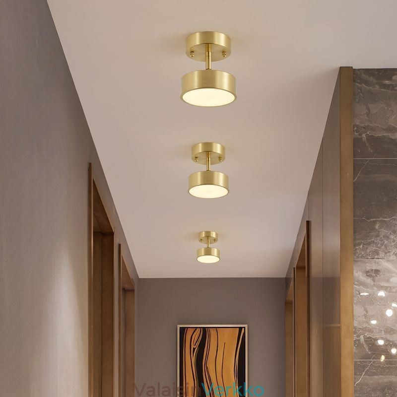 Kultainen kupari mini pyöreä kattovalo