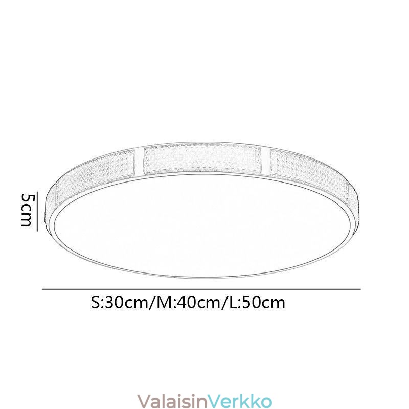 Uppoasennettavat kattovalaisimet pyöreät valaisimet, kolmivärinen himmennys