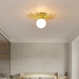 Moderni 1 uppoasennus kattovalaisin Globe kattolamppu