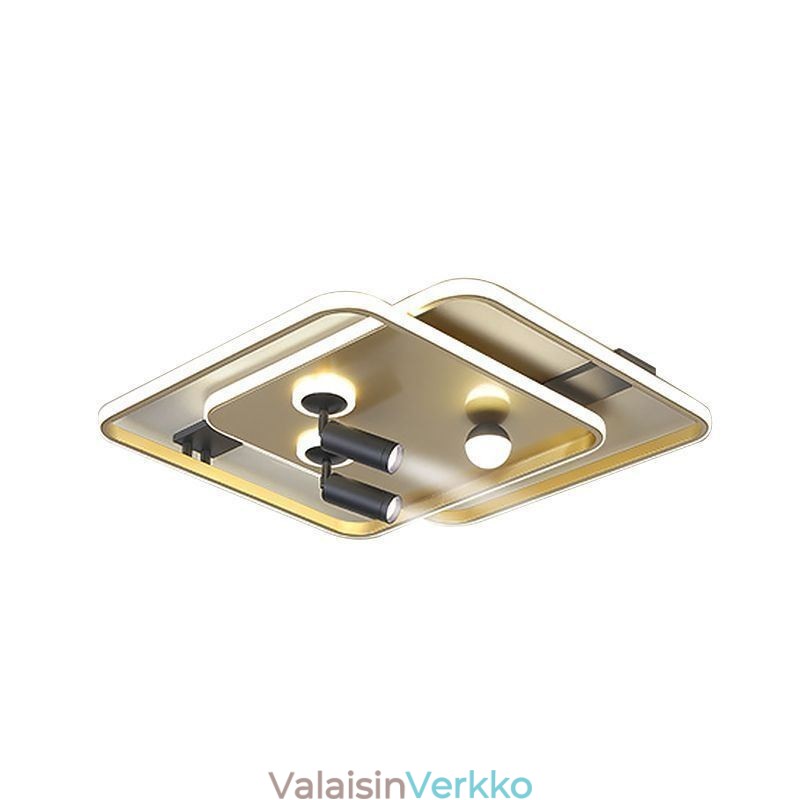 Neliönmuotoinen uppoasennettu akryylikattovalaisin
