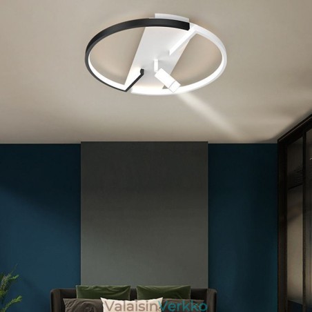 Kattovalaisin Mustavalkoinen Akryyli Valaisin Kohdevalo