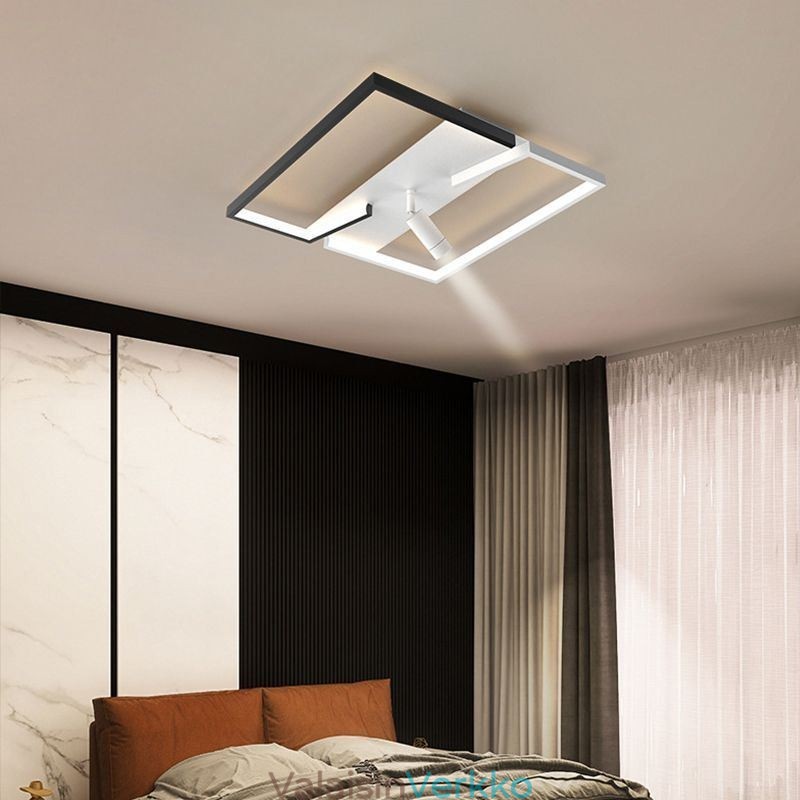 Kattovalaisin Mustavalkoinen Akryyli Valaisin Kohdevalo