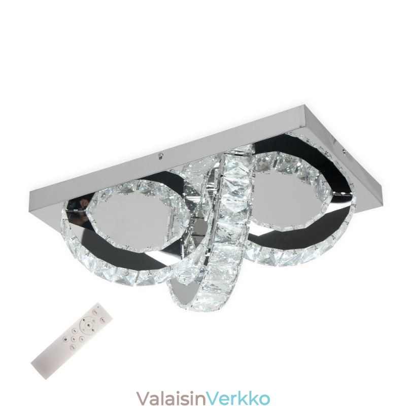 Puolirengas upotettava kristallikatotovalo