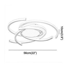 Moderni yksinkertainen uppoasennettava kattovalo